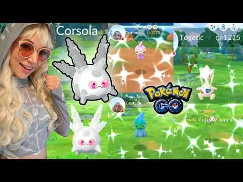 MY LUCKIEST ROUTE EVER! SHINY GALARIAN CORSOLA: SUSTAINABILITY EVENT IN POKÉMON GO!