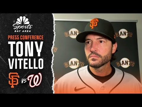 Tony Vitello credits ‘baseball gods' after Giants win in extras vs. Nationals | NBCSBA