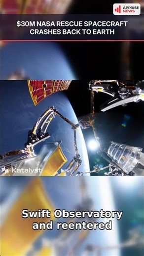 Private spacecraft falls back to Earth after failing to rescue aging NASA telescope