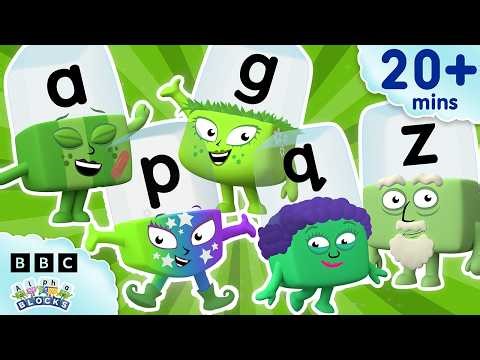 The Best Green Alphablocks - Earth Day! | Learn to Read and Spell for Kids | Alphablocks