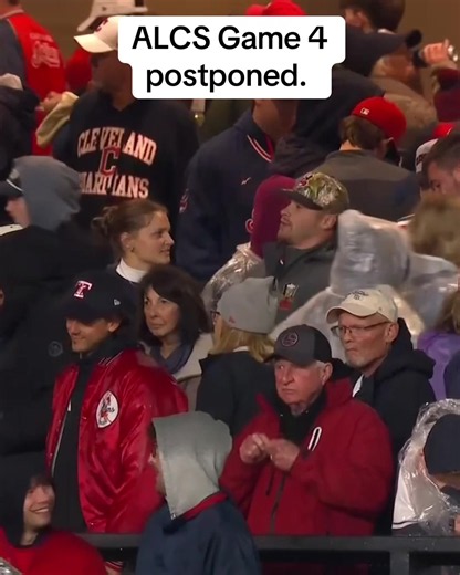 Game 4 of the #ALCS between the #Rays and #Guardians has been postponed to Saturday at 8 PM ET, #MLB announced. Game 5 has been moved to Sunday at 5 PM ET.