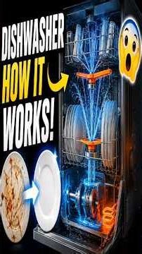 How Does a Dishwasher Actually Work? 🤯 | 3D Animation | #harshutalks #facts #washingdishes #shorts
