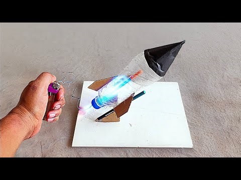 How to make powerful bottle rocket 🚀 | school project at home