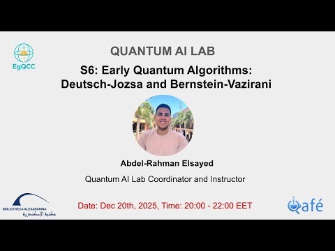 Session 6. Early Quantum Algorithms: Deutsch and Bernstein-Vazirani in Arabic