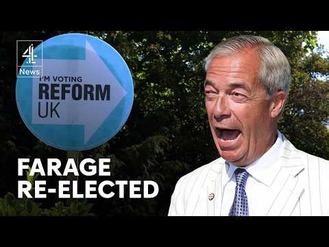 Reform UK leader Nigel Farage wins Clacton by-election