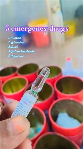 5 Emergency Drugs That Save Life🧬| Atropine Adrenaline,NORAD | Emergency Medicine #Shorts#viralvideo