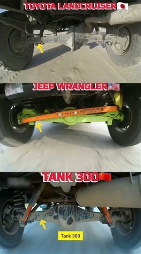 Land Cruiser vs Wrangler vs Tank 300: Suspension Compared