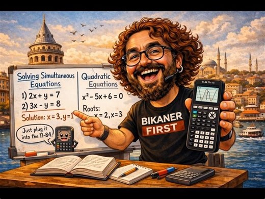 Solving Equations using Ti84 plus CE | Jalaj C