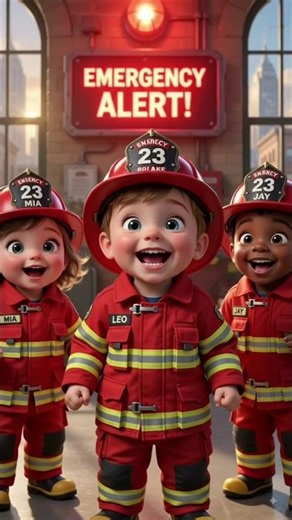Fire Truck To The Rescue! | Baby Firefighter Cartoon | Emergency Alert Song | Kids Learning Video