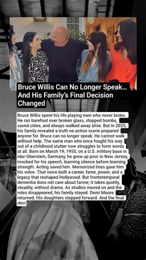 Bruce Willis’s Legacy Continues Through His Family’s Strength and Hope for Future Research