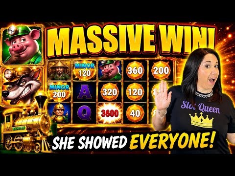 MASSIVE WIN! Slot Queen Shows Everyone How It's Done!