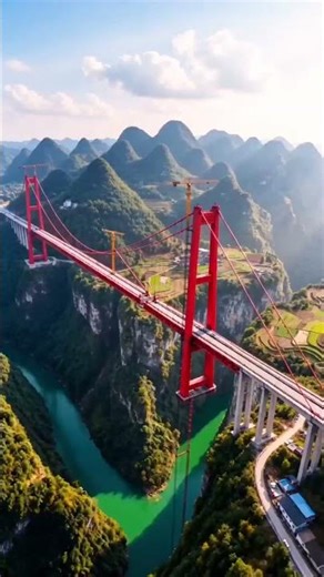 CONQUERING THE ABYSS: The Epic Rise of a Mega Bridge#building #bridge #building #Construction