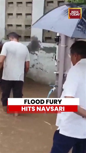 Viral Video: Flood-Like Situation In Gujarat's Navsari As Rivers Overflow