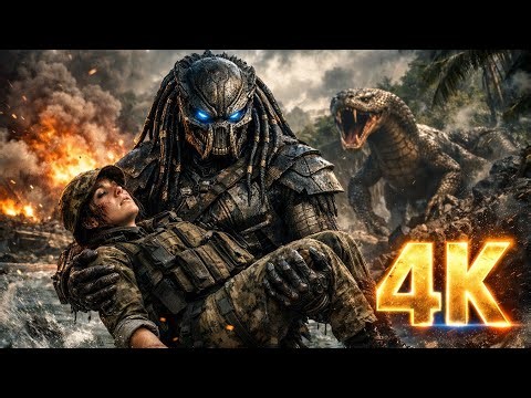 Alien Predator vs Mutant Snake: Final Rescue Battle (4K)🎬🔥#AlienPredator#MonsterBattle#Cinematic4K