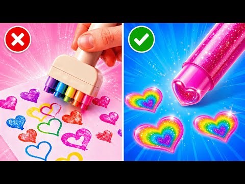 Gadgets vs Hacks ✨ New Art Ideas For Beginners by 123 GO!