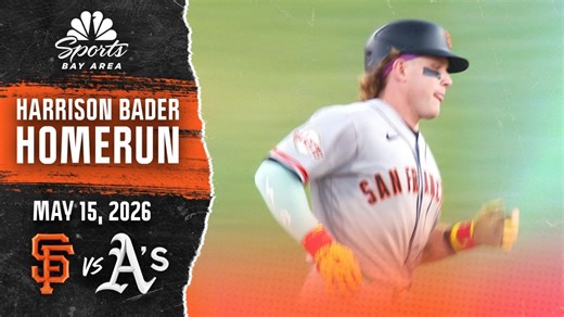 Harrison Bader launches solo home run to give Giants the lead in fifth inning over Athletics