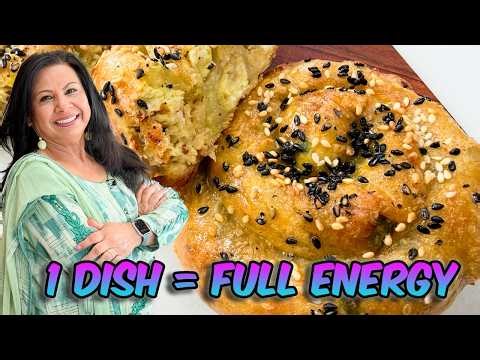 Ramadan Sehri Hack 😍 One Dish Full Energy All Day Viral Rice Paper Spiral Recipe in Urdu Hindi - RKK