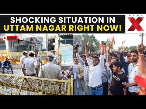 High Alert in Uttam Nagar LIVE | Security Tightened Near Uttam Nagar Metro Before Eid