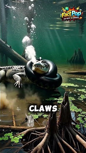 A Python Swallowed A Crocodile Whole 🐍 #animals #dangerousanimals #shorts