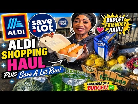 ALDI HAUL + Save A Lot Run! 🛒 Budget Grocery Finds You NEED!