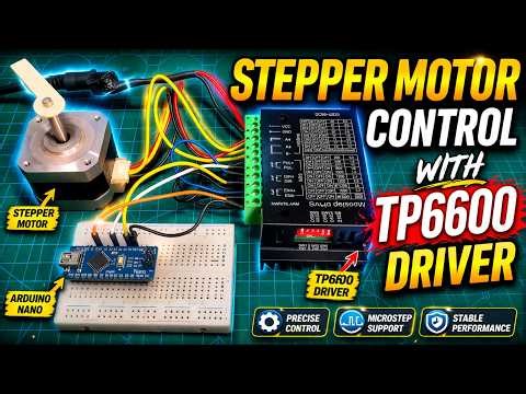 How to Control Stepper motor with TP6600 Stepper motor Driver using Arduino