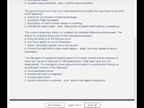 TNCC 9TH EDITION EXAM LATEST 2026-2027 COMPLETE 800 QUESTIONS AND CORRECT DETAILED ANSWERS
