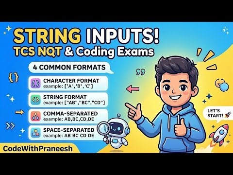 String Input in Java for TCS NQT | 4 Types Explained (Easy) #tcsnqt #java #coding