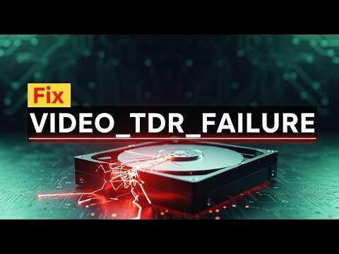 How to Fix VIDEO TDR FAILURE nvlddmkm sys NVIDIA Driver Error Windows 11