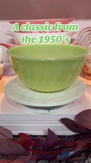 ✨ Vintage Vibes Alert! ✨ Showcasing the iconic Fire-King Jadeite Swirl Bowl—a true mid-century treasure. Perfect for collectors and lovers of retro kitchenware. Jade-green hue, elegant swirl design, and timeless charm. #vintagevibes #retrokitchen #midcenturymodern #thrift