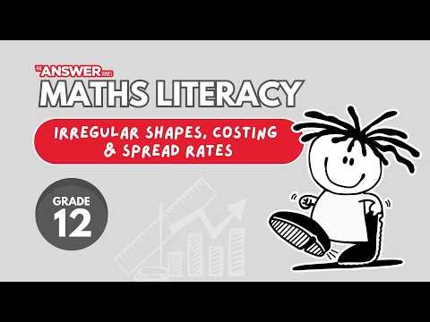 Maths Lit – Irregular Shapes, Costing & Spread Rates