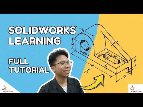SolidWorks 3D Modeling Tutorial for Beginners (Full Step-by-Step Guide)