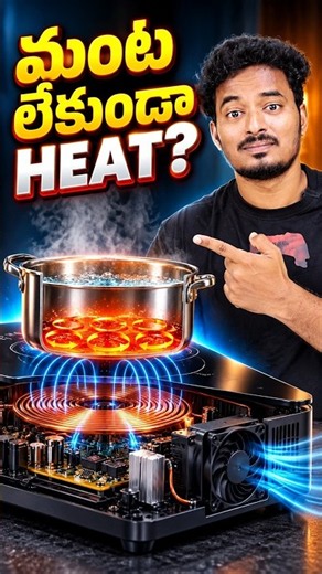How Does an Induction Stove Work Without Fire? 🔥⚡ #shorts #facts