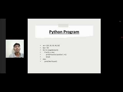 Sequential Search and Program in Python
