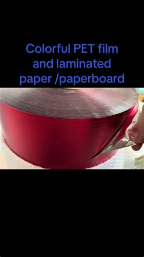 Anti scratch Colorful PET film and laminated paper /paperboard customized order ready going