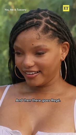 Halle Bailey is letting Regé-Jean Page do his thing – a.k.a taking his shirt off in slow motion. 🤣