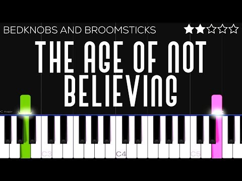 Disney - Bedknobs and Broomsticks - The Age of Not Believing | EASY Piano Tutorial