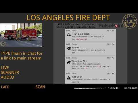 01-Feb-2026 // LAFD Los Angeles Fire Department SCANNER Radio ARCHIVE // FIRE & EMS // LA CAPTAIN