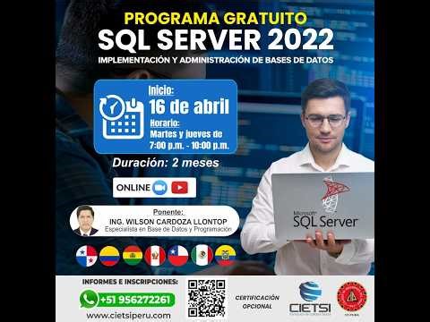 PROGRAMA EN IMPLEMENTACIÓN Y ADMINISTRACIÓN DE BASES DE DATOS CON MICROSOFT SQL SERVER 2022 S04