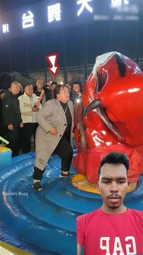 She Survived the Bull! 😱 #ytshorts #shorts #Bull #viral