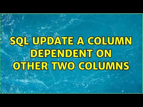 SQL Update a column dependent on other two columns