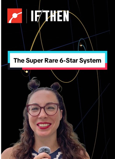 How many stars is too many stars in a star system? ⭐️🪐 Astrophysicist @Prof. Erika Hamden tells us about TYC 7037-89-1, a system with six stars locked into three orbiting pairs, all circling a shared center of mass. Two of those pairs zip around each other every few days, while the third pair takes roughly 2,000 years to complete just one orbit. Multi-star systems are normally unstable, which makes this six-star setup a rare and fascinating exception. #Space #Science #STEM #LearningIsFun #Learn