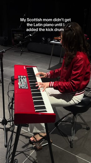 stomp box on Latin piano: mom reacts to added kick drum