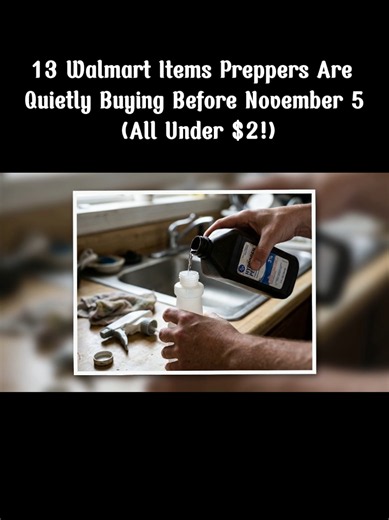 13 Walmart Items Preppers Are Quietly Buying Before November 5 (All Under $2!) #stockpile #survivaltips #prepping #emergencypreparedness #foodstorage