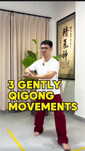Here are 3 simple and gentle QiGong exercises, Great for daily practice to release tension, balance energy and quiet the mind. #qigong #qigonghealing #energyhealing #qigongforhealth