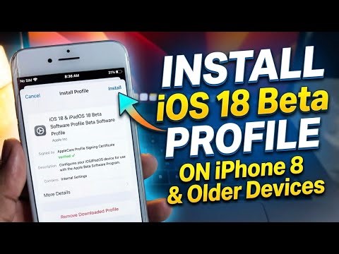 How To Install iOS 18 Beta Profile On iPhone 8 