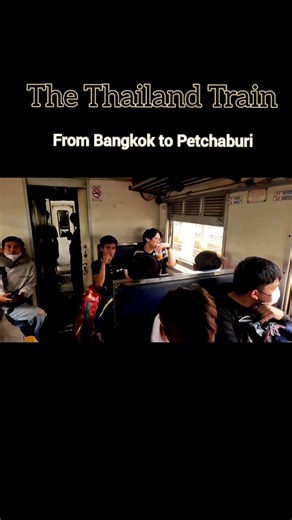 The Thailand train from Bangkok to petchaburi