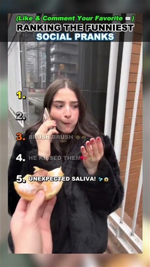 Ranking The Funniest Social Pranks! 😂#funny #shorts #prank #failcompilation