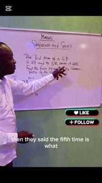 Geometric progression #maths #educational