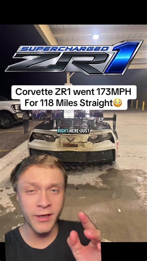Corvette ZR1 went 173MPH for 118 miles straight😳 #c7 #corvette #zr1 #carsoftiktok #greenscreen