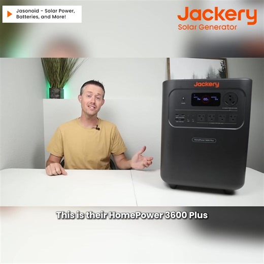 🔋 Need reliable power for days? ✅With a 3600W output and 3584Wh capacity, the Jackery Solar Generator HomePower 3600 Plus keeps your fridge running for up to 14 days! 🌞 ✅Ultra-portable and lightweight design — the world’s smallest 3.6kWh LFP power station ✅6,000 cycles = Over 10 years of durability! ✅High-temp resistant ceramic cells for maximum safety 🌡️ ✅Supports both 120V & 240V dual voltage — run multiple devices at once! Get your hands on this game-changing power station today! 🙌 | Jack